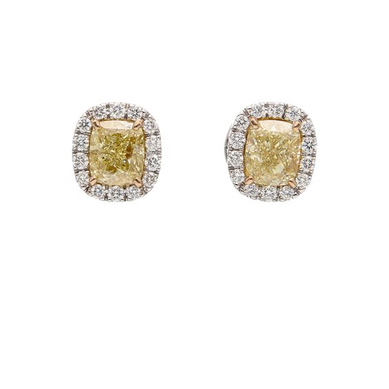 Pendientes Crivelli FANCY in Oro blanco Diamante Yellow 2.01 Ct 372-3439-B FANCY - 372-3439-B FANCY